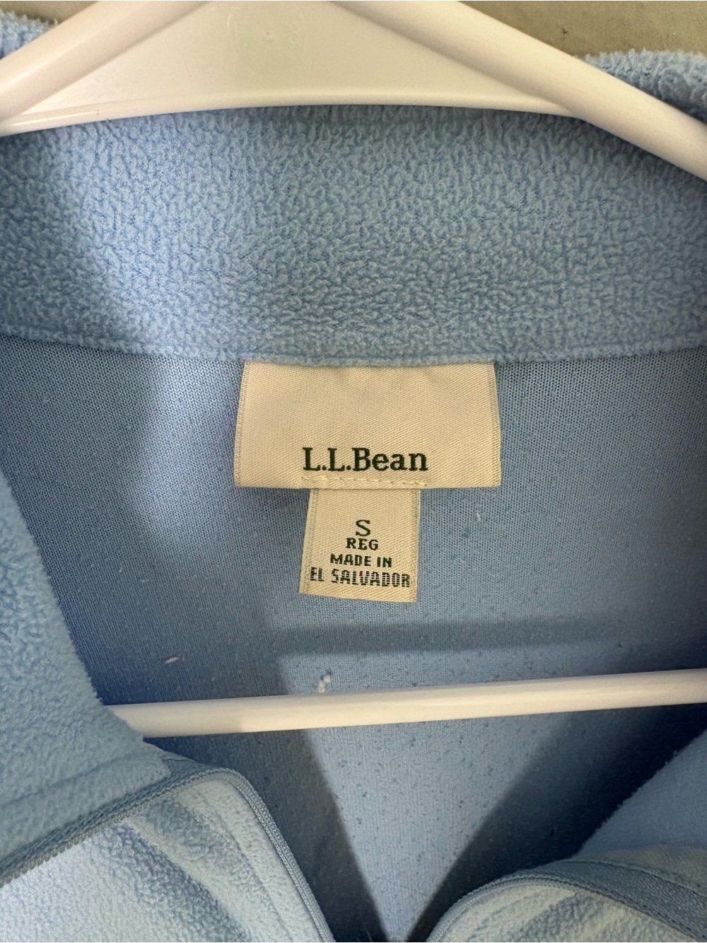 LL Bean Trail Fleece Jacket Women S Small Blue Full Zip Mock Neck Pocket - Picture 3 of 5